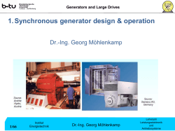 1.Synchronous generator design & operation - WWW-Docs for B-TU