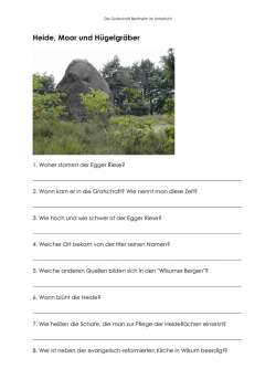 Heide, Moor und H&uuml;gelgr&auml;ber - Die Grafschaft Bentheim im Unterricht