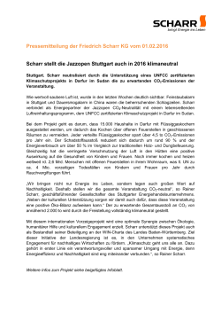Scharr stellt die Jazzopen Stuttgart auch in 2016 klimaneutral