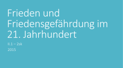 II.1 Frieden
