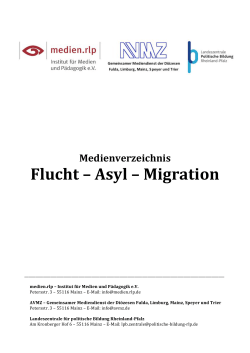 Medienverzeichnis, Flucht,–,Asyl,–,Migration