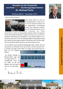Dr. Michael Fuchs - Michael Fuchs, CDU