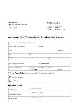 Veranstaltung