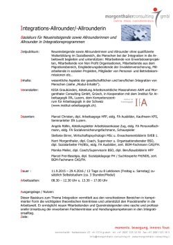 Integrations-Allrounder/-Allrounderin
