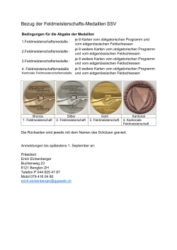 Bezug der Feldmeisterschafts