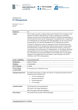 IT-Management - BFH: Wirtschaft