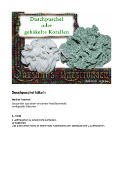 Duschpuschel h&auml;keln
