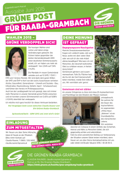 für raaba-grambach grüne post