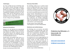 Förderkreis Asyl Würselen e. V. Kaiserstraße 118 52146 Würselen