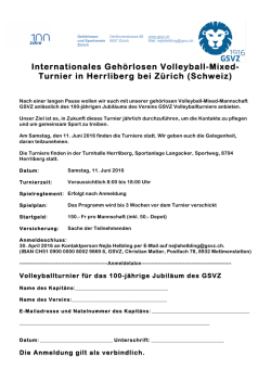 Internationales Geh&ouml;rlosen Volleyball-Mixed - SGSV