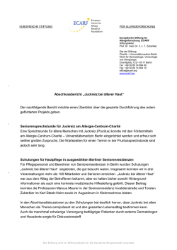 Juckreiz bei &auml;lterer Haut