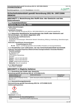 Sicherheitsdatenblatt - Dr. Rauwald Reinigungssysteme