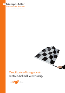 Druckkosten-Management: Einfach. Schnell - TA Triumph