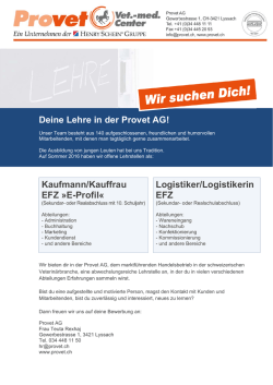 Infos, pdf - Provet AG