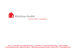 Broschüre Ehrlicher GmbH