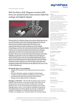 HiFi Excellence XLR: Mogami erweitert HiFi