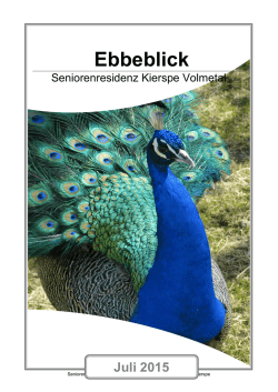 Ebbeblick - Seniorenresidenz Kierspe