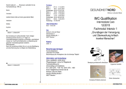IMC Flyer 2015 Modular - Gesundheit Nord Klinikverbund Bremen
