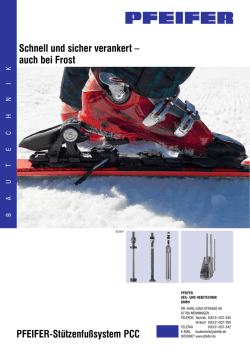 PDF Brosch&uuml;re PFEIFER-St&uuml;tzenfu&szlig;system PCC
