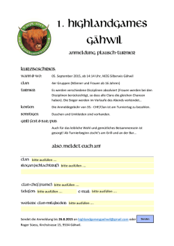 Highlandgames G&auml;hwil