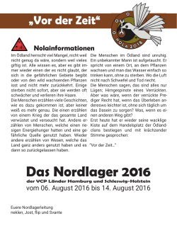 Infobrief I - NordLager 2016