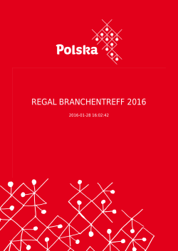 REGAL BRANCHENTREFF 2016