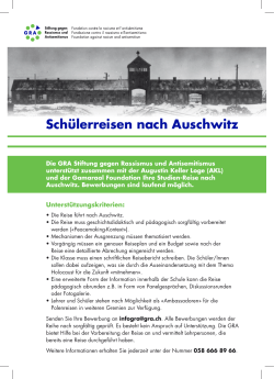 Schülerreisen nach Auschwitz