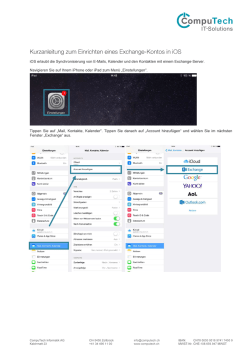 iOS Geraet mit Hosted-Exchange verbinden