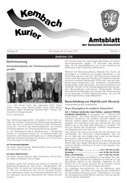 Amtsblatt - Schwanfeld