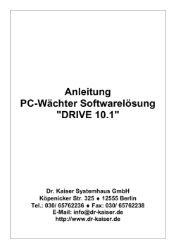 Installationsanleitung DRIVE