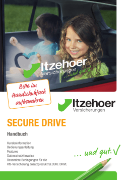 secure drive - Itzehoer Versicherungen