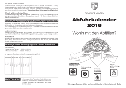 Abfuhrkalender 2016