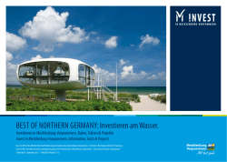 Investieren am Wasser 2015 - Invest in Mecklenburg