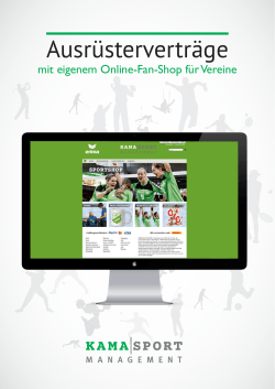 Info-Broschüre zu den Vereins-Online Shops