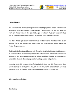 Schule und Sozialarbeit - Neue Mittelschule Gaspoltshofen
