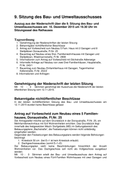 Protokoll - Gemeinde Tegernheim