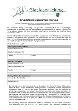 Grundst&uuml;ckseigent&uuml;mererkl&auml;rung
