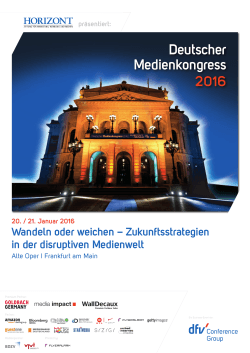 Deutscher Medienkongress 2016