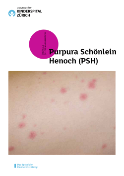 Purpura Schönlein Henoch (PSH)