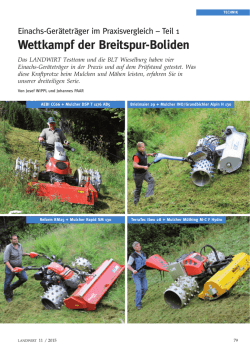 Wettkampf der Breitspur