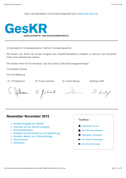 GesKR-Newsletter November 2015