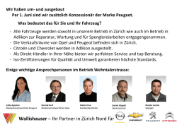 Ihr Partner in Z&uuml;rich Nord f&uuml;r
