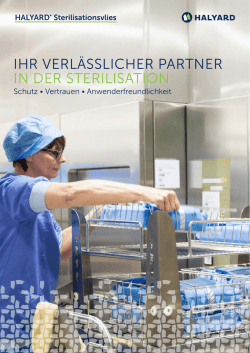 IHR VERL&Auml;SSLICHER PARTNER IN DER STERILISATION