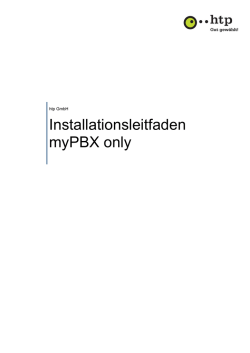 Installationsleitfaden myPBX only