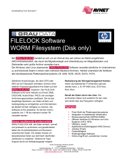 FILELOCK Software WORM Filesystem (Disk only)