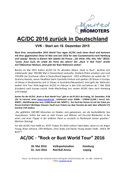 AC/DC 2016 zurück in Deutschland