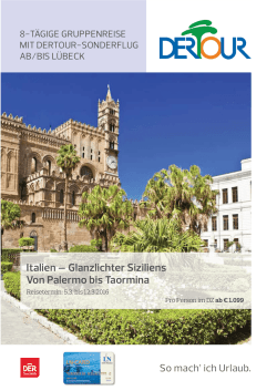 Glanzlichter Siziliens Von Palermo bis Taormina - Hapag