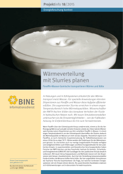 Wärmeverteilung mit Slurries planen