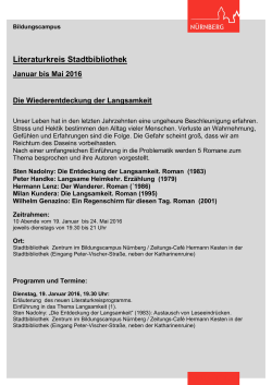 Literaturkreis 2016