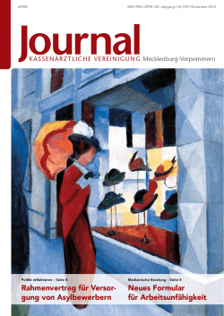 9. JOURNAL der Kassenärztlichen Vereinigung Mecklenburg
